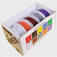 UNGU 5METER 1007 ELECTRONIC PVC WIRE 16AWG-5ROLL - WHITE, ORANGE, BROWN, GREY, PURPLE