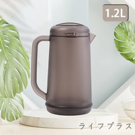 日本製弁慶雙層冷水壺-1.2L-1入-咖啡色