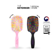 EYECANDY Rainbow Volume S Brush | Paddle Large Hair Easy Comb Does Not Tangle.