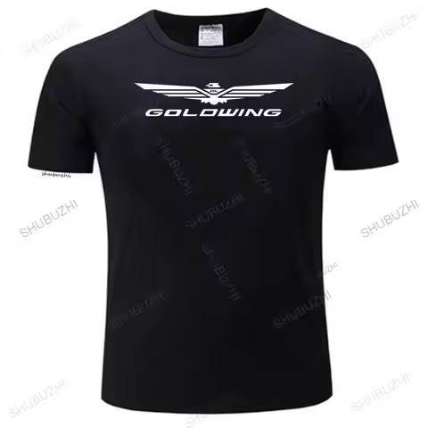 Man crew neck tees New Casual Cool Tee Shirt Japan Motorcycles Goldwing Tshirt Gold Wing Shirt Hot S