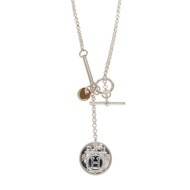 HERMES   Necklace K18 Pink Gold/Silver925 Women