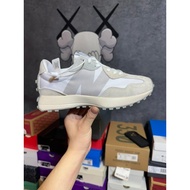 Pure Original New Balance 327 Gray White Breathable Oxford Fabric Suede Stitching Low-Top Retro Casu