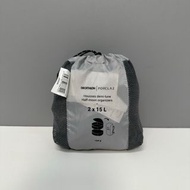 法國 迪卡儂 Decathlon 藍綠色尼龍布 HALF MOON 15L 收納袋 兩件裝