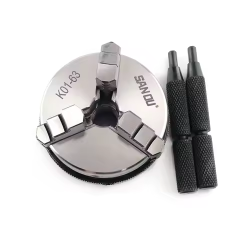 1Pc 3 Jaw Lathe Chuck K01-50 K01-63 M14x1 Thread Manual Chuck Self-centering Lathe Parts