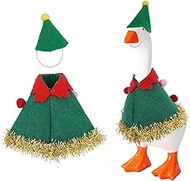 Sinbana 7 Inch/17.78cm Desk Goose Outfits Set, Christmas Mini Desk Goose Clothes with Hats Christmas