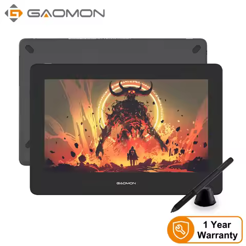 GAOMON PD1320 13.3" Portable Drawing Tablet Display, 8192 Levels Digital Pen Tablet Monitor for Mac 