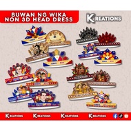 BUWAN NG WIKA HEAD DRESS | Laminated & Weatherproof