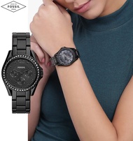 (Real Photo) Original Fossil WomensFossil Riley Multifunction Black Watch ES4519 Jam Tangan Wanita