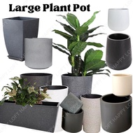 [SG SELLER] Plant Pot Resin Plant Pot Imitation Large Plant Pot Indoor Outdoor Pot For Real Artificial Plant Planter Box