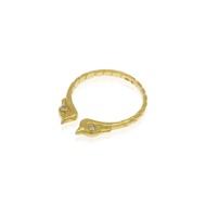 [Original 925 Silver Ring] Adjustable Seahorse Gold Plated Ring