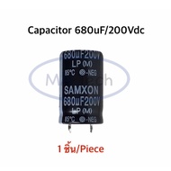 Capacitor 680uF 200V 680uF/200V Size 22x35 Mm. Quantity 1 Piece