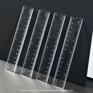 Clear Ruler 15 Cm. 6 Inches Measures Both Centimeters And Inches. Easy To Put In Your Bag Suitable F
