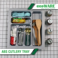 ecoWARE Kitchen Cabinet Spoon Tray ABS Cutlery Tray Kitchen Organizer Tray Kitchen Drawer Cutlery Tr