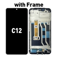 LCD with FRAME for REALME C12 Compatible For ORIGINAL LCD Skrin Touch Screen Replacement