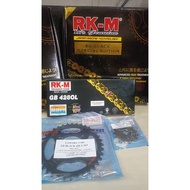 RK-M ED BLACK SPECIAL EDITION SPROCKET SET (428 ORING) Y15ZR/ LC135/ Y16ZR/ RS150