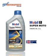 Mobil  Super Moto 4T 10W-40/Scooter 10W 40 Synthetic Technology Engine Oil 1L 1 Litre 4 Stroke Motor