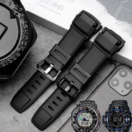 Rubber Wrist Strap For Casio G-shock PRW5100 PRG-0250 Replacement Black celet WatchBands Silicone Strap