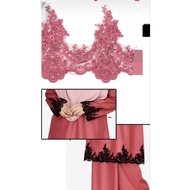 Lace renda sulam baju baju kurung jubah kurung moden baju budak skirt