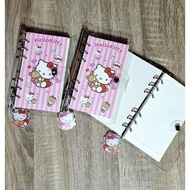 Binder A6 Momo Sanrio Cute A6 ring 100 sheets Cute Journal book Notebook Journal Pvc Jelly