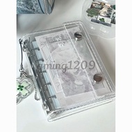 Transparent m5 Ledger Notebook High-Value Girl Loose-Leaf Detachable Pocket ins Student Notepad C R 