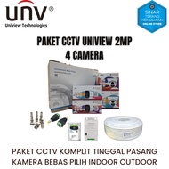 Uniview 2MP 4 CHANNEL 4 CAMERA CCTV PACKAGE