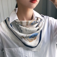 Square silk scarf for women 70 70x70cm turban bandana, beautiful, high-quality head covering to make