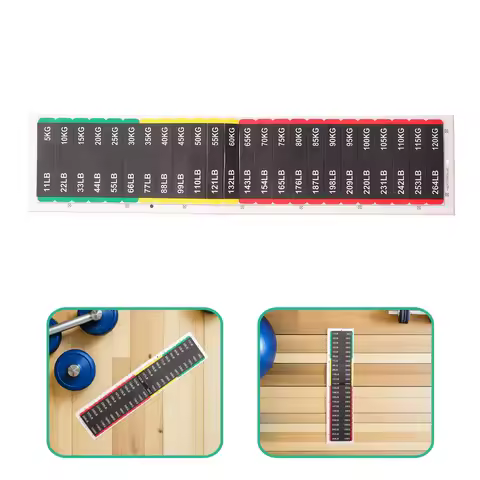 1 Sheet Gym Weight Stack Labels 11-264 Lbs 5-120 Kg Self Adhesive Number Stickers for Cable Machine 