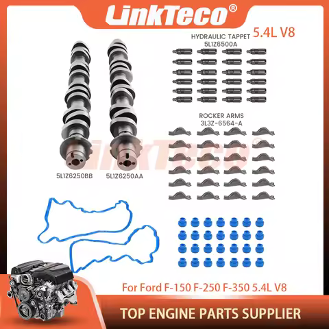 Engine Parts Camshaft Kit Valve Lifters & Rocker Arm Set Fit 4.6 5.4 L T V8 GAS For Ford F-150 Linco