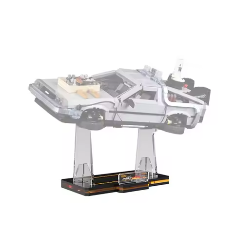 Display Stand for Lego Back to the Future Time Machine 10300, 5MM Acrylic Stand for Lego 10300 (No M