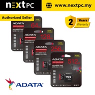 [Ready Stock] ADATA Micro SDXC/SDHC UHS-I High Endurance V30S Class10 - 64GB / 128GB / 256GB / 512GB