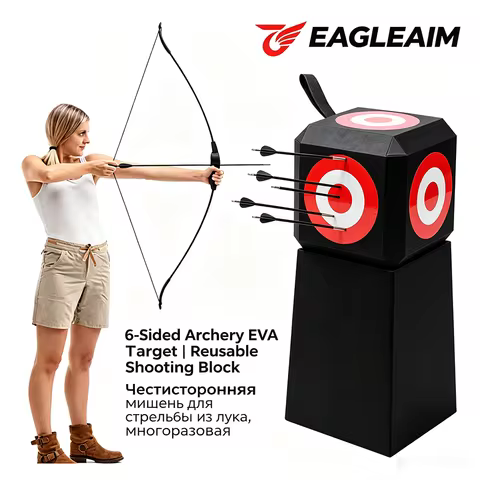 Archery Shooting Targets Cube EVA Foam Archery Dice Training Target with 6 Sides for Archery Practic