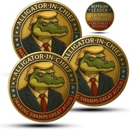“Alligator - In - Chief” Commemorative Coin, Alligator Alcatraz Coin, Alligator Alcatraz Challenge C