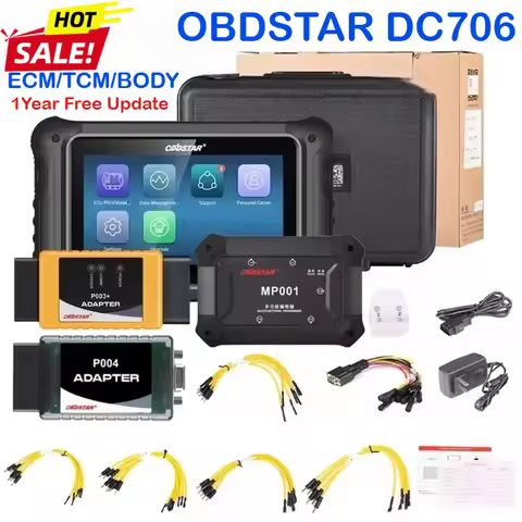 OBDSTAR DC706 ECU Tool Full Version ECM+TCM+BODY MP001+P003 ECU Clone By OBD or BENCH Support Read/W