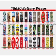 18650 Battery PVC Skin Sticker Shrinkable Wrap Cover Sleeve for Batteries Wrapper