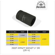 GILISHOP Deep Impact Socket 1" DR 20 21 24 26 27 30 32 33 34 36 38 41 mm TJAP MATA CR-V Sock Eye - 4