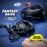 [MSF] Sawa-d Fantacy Baitcasting Reel | Mesin Kekili Memancing Casting Drag Clicker Fishing Haruan