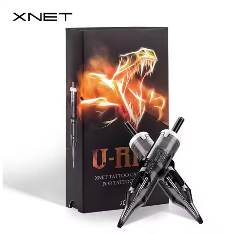 XNET U-REX Tattoo Cartridge Needles 20pcs 1RL 3RL 5RM 7RM Disposable Sterilized Safety Tattoo Needle