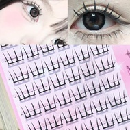 Kpop Girl Group 2.0 False Eyelashes - Curved Stem, Natural Segmented, Thin Glue-free Shelf B1g1