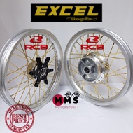 RS150 / RSX Pnp Alloy Rim Takasago Excel Asia Silver 185X17, Racing Boy Lidi Spoke Gold, Hub Gantang