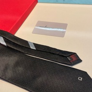 Elegant Silk Tie Men's Tie Black Tie Red Box