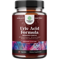 Natures Craft Uric Acid Vitamins for Men and Women – Herbal Full Body Cleanse Joint Support Muscle Recovery and Kidney Support Supplement - Dietary Supplement Pure Tart Cherry Milk Thistle and Bromelain Antioxidant