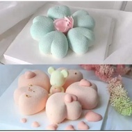 Silicone mold with 8 gourd hearts, 7 cm berry hearts for making chocolate, jelly, mousse cake, scent