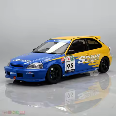 Diecast MotorHelix MH 1:18 Scale Honda Type R EK9 Spoon 95 Alloy Car Model