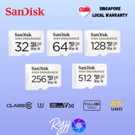 SanDisk High Endurance microSD™ for Dash Cams & Home Security Camera - 32GB / 64GB / 128GB / 256GB /