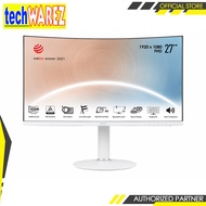 MSI Modern MD271CPW - 27 inch Curved 1080p 75hz White Productivity Monitor with Swivel / Tilt