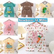 Newborn Baby Romper Clothing Baju Bayi Infant Short Sleeve Cotton Rompers Baju Bayi Perempuan Jumpsu