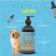 Creamy Dog Shampoo 500ml Type [] Clarifying Dog Shampoo [] Perfumed Dog Shampoo [] Whitening Shampoo