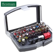 【Ficoman】Quick Lock Holder Included 32PCS Magnetic Screwdriver Bit Set Universal for Electric Screwd