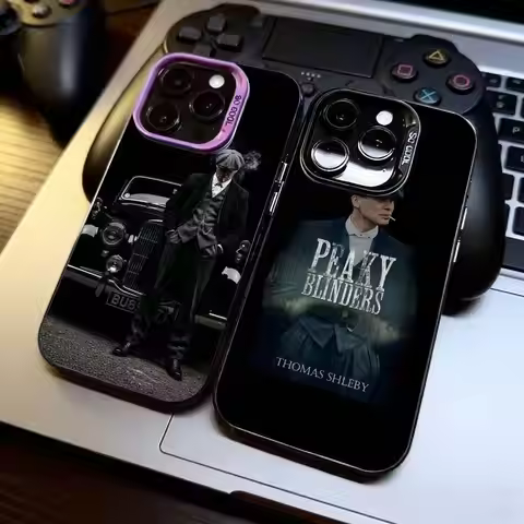 Movie P-Peaky B-Blinders Phone Case For iPhone 17,16,15,14,13,12,11 Plus,Pro Max,XS,Colored Silver P