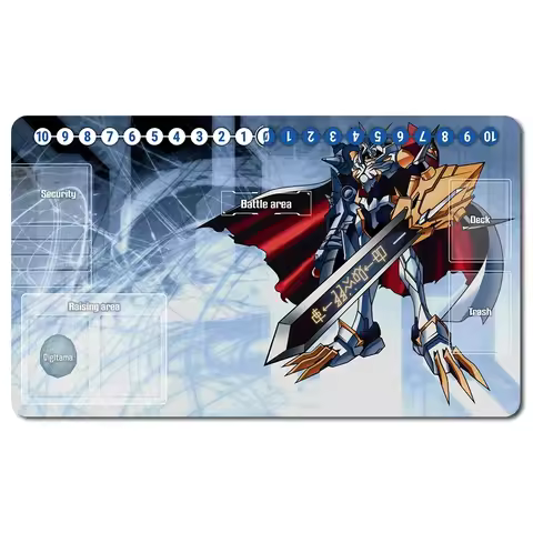 701877 - Board Game Digimon Playmat Table Mat Size 60X35 cm Play Mats Compatible for Digimon TCG CCG